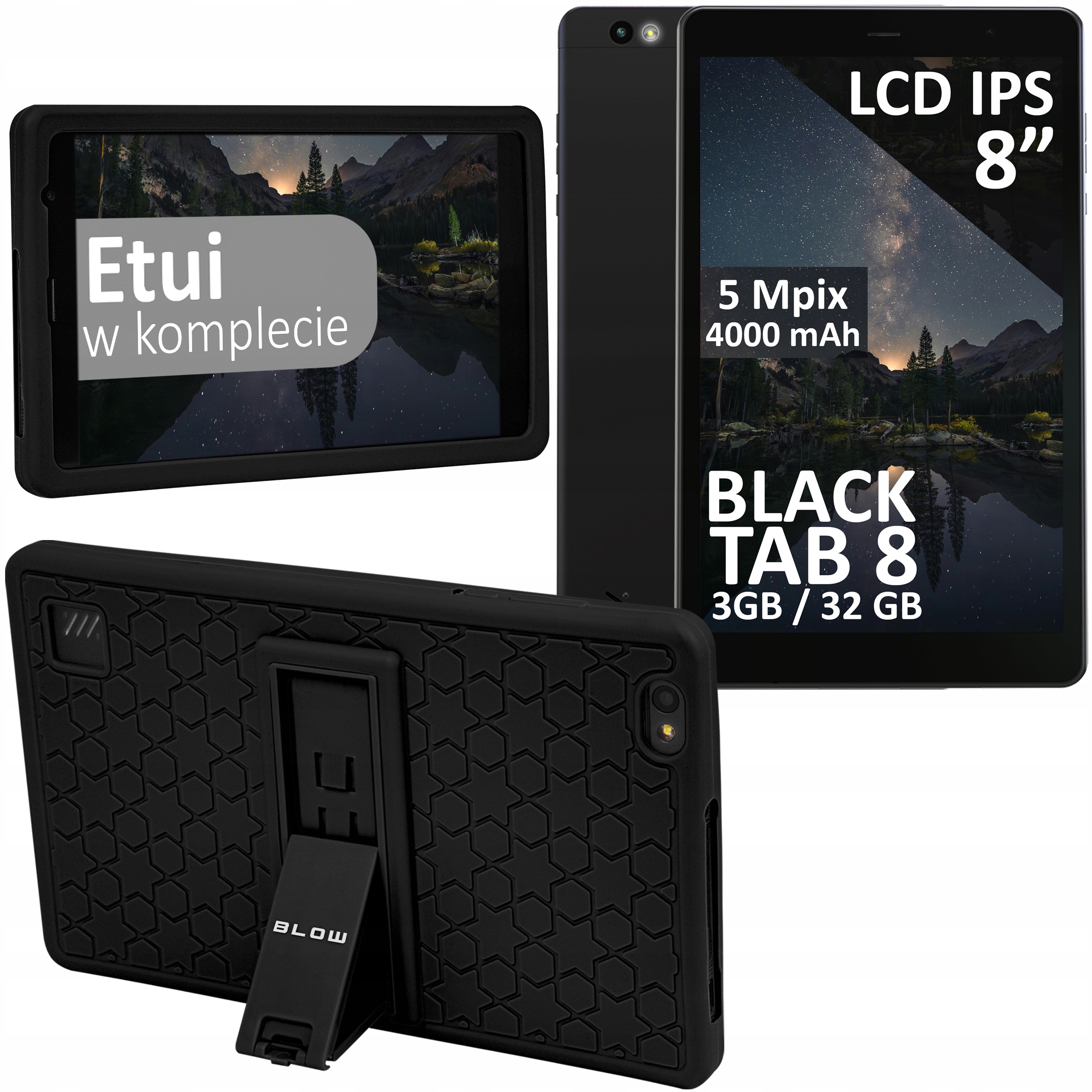 Tablet Android 8" Lte 3/32GB 4000mAh Wifi Gps Sim Nabíjačka Puzdro