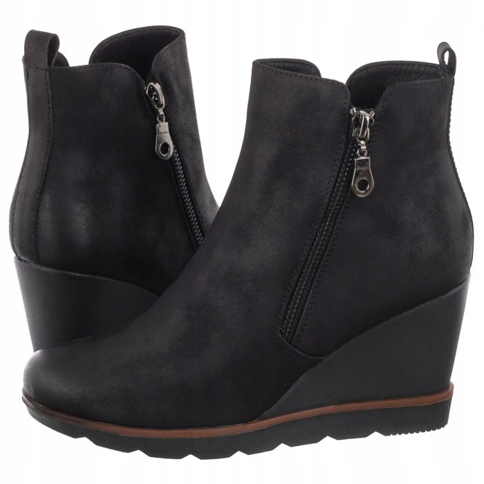 

Buty Damskie Botki Koturny Filippo Czarne DBT452