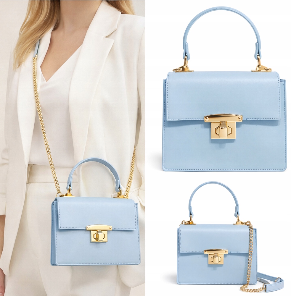 Tom&eva Torebka Dzień Matki do ręki Na Ramię wizytowa Błękitny