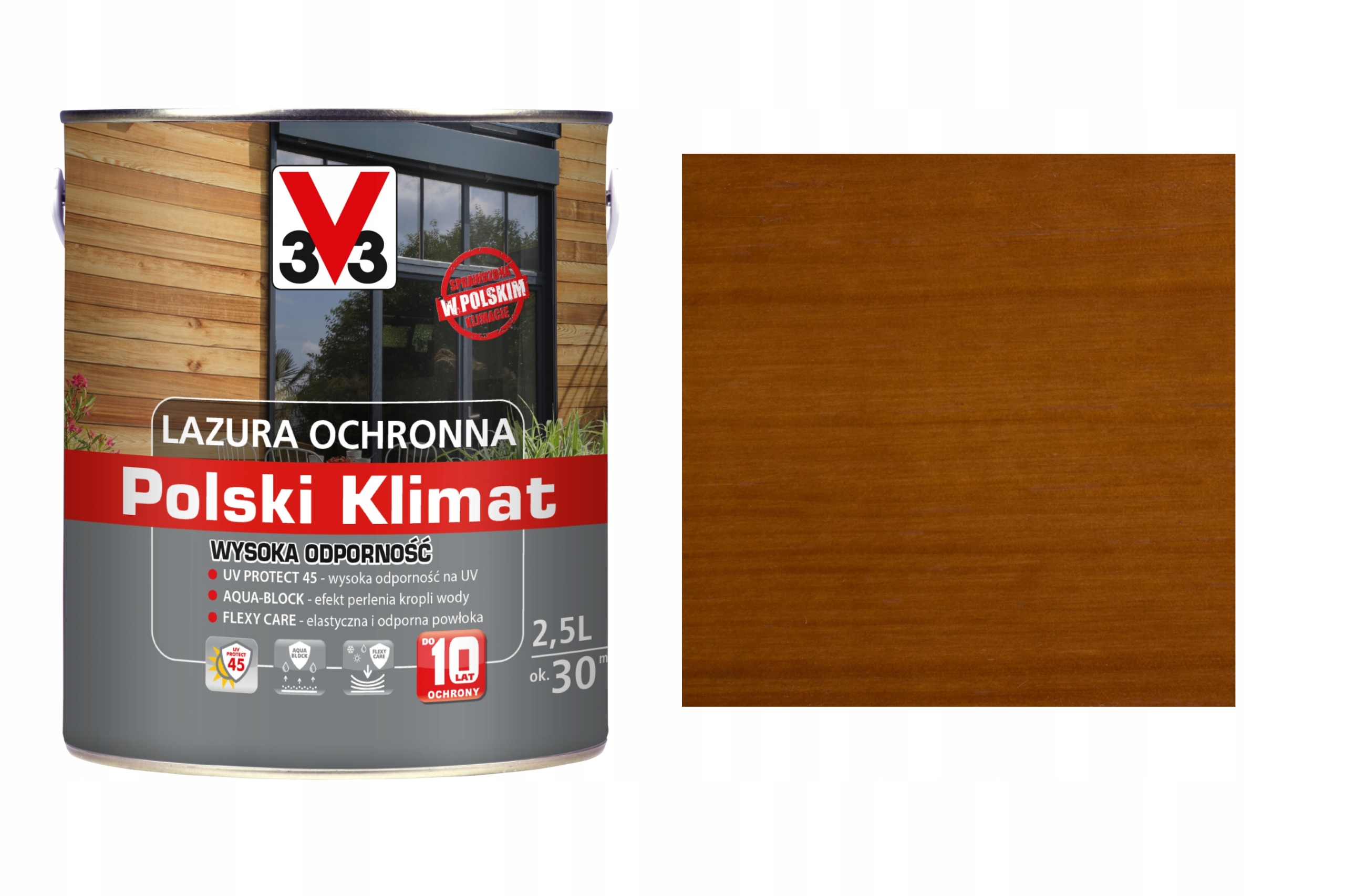 

Lazura V33 Polski Klimat 10 lat Dąb Jasny 2,5L
