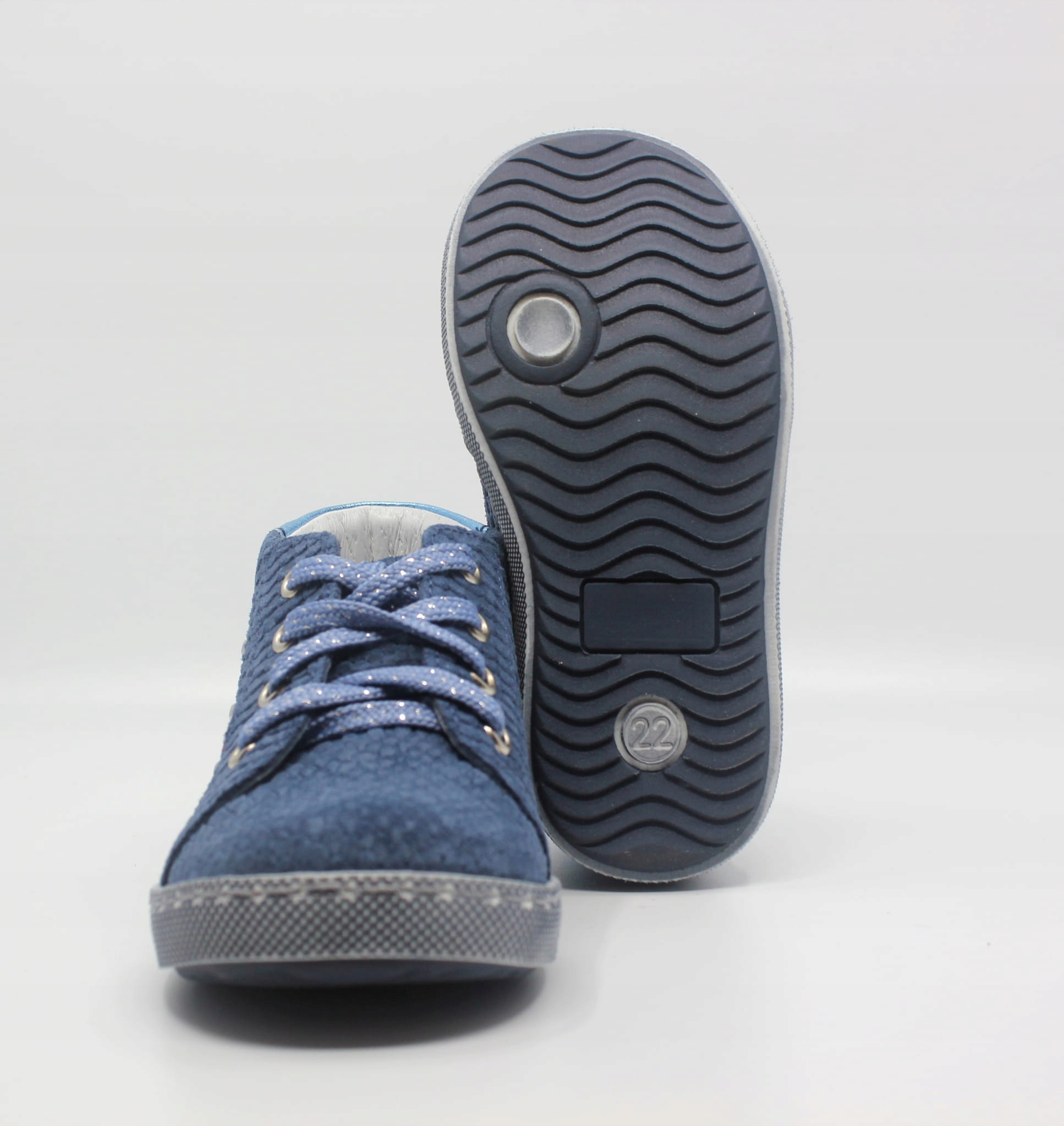 Buty EMEL (E2591A-1) c.niebieskie z cekinami na sz EAN (GTIN) 711620050459