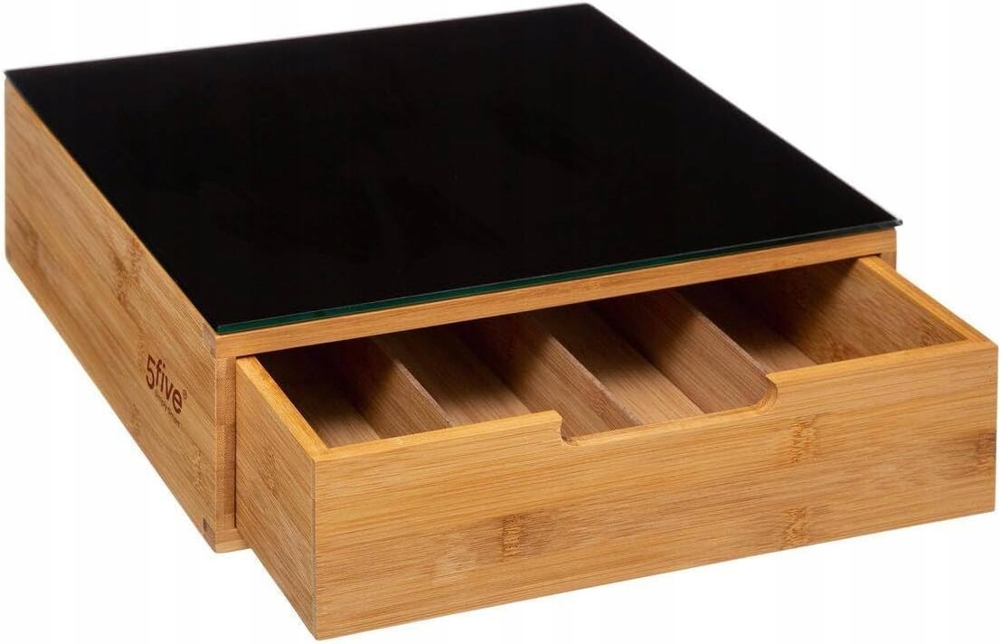 Bambusová Nádoba Na Kávové Kapsule, Prémiová Zásuvka