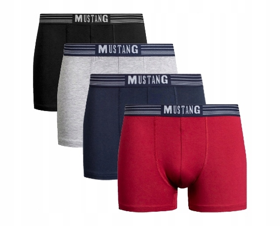 

Mustang Bokserki Męskie 4 Szt MIX Kolorów XL