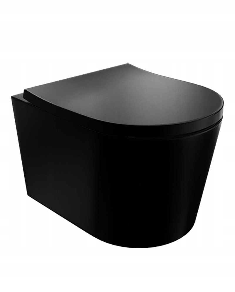 Miska wisząca Wc Versoni Black 3.0 spłukiwanie wirowe, tornado, czarny Mat