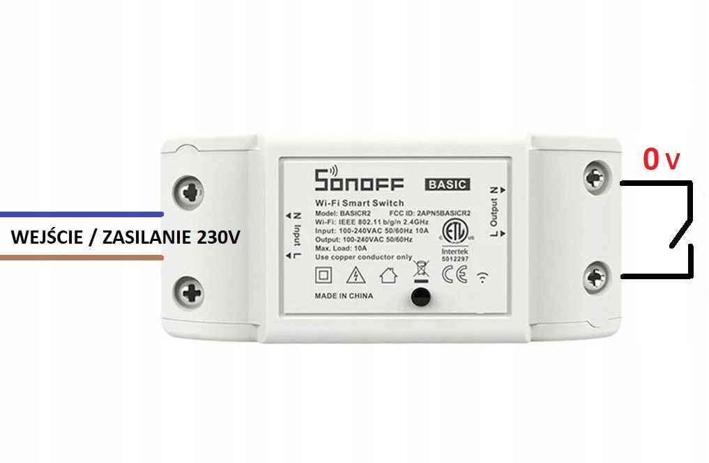 Sonoff Basic Przekaźnik Beznapięciowy eWelink