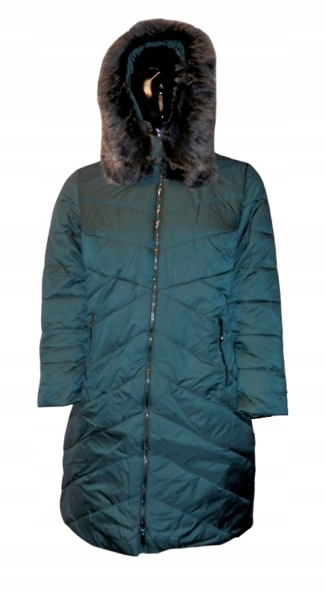 Pikovaný Zateplený Kabát Jawal Kapuce Kožušek Bunda Iga vel. 52