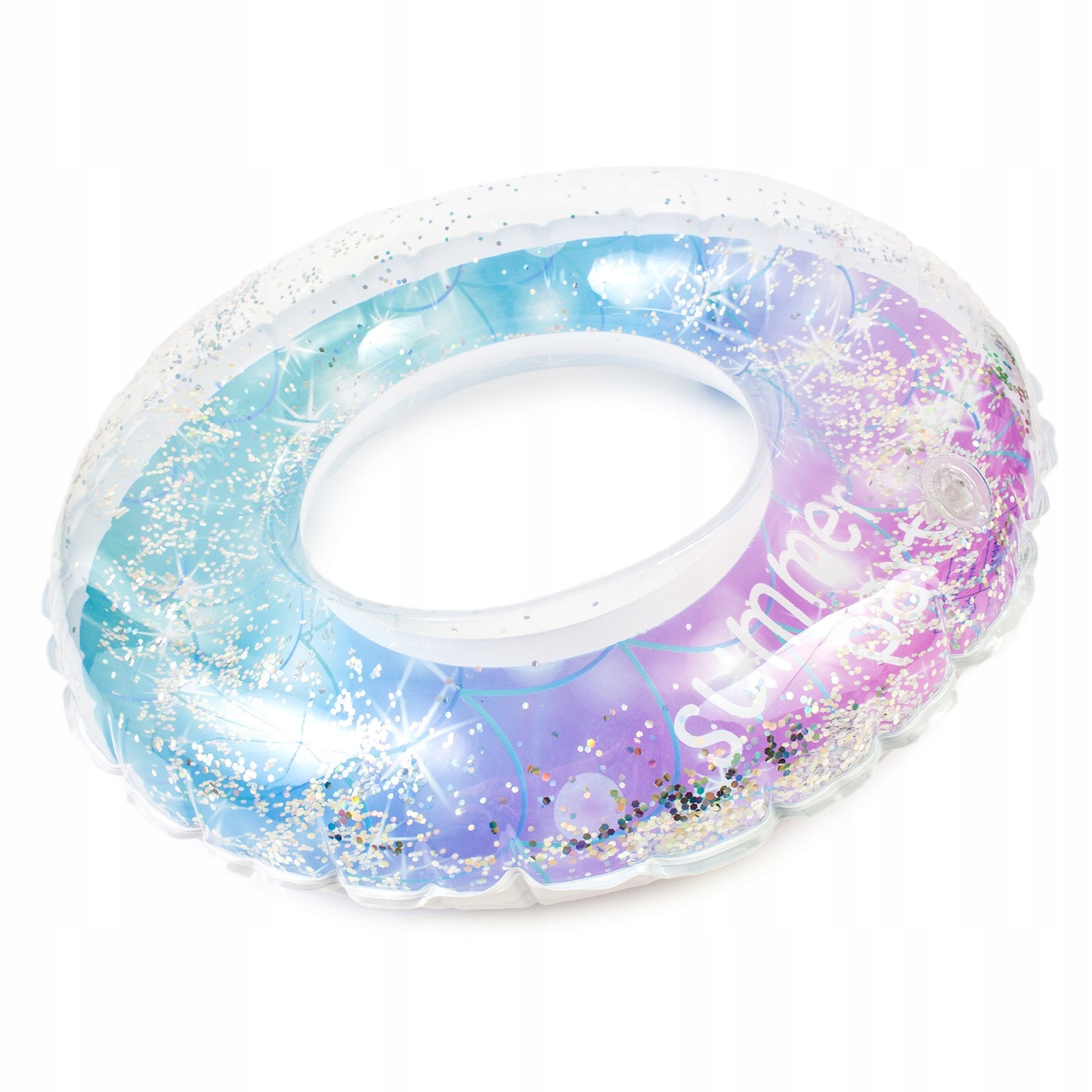 DMUCHANE KOŁO DO PŁYWANIA Z BROKATEM BASEN Model koło