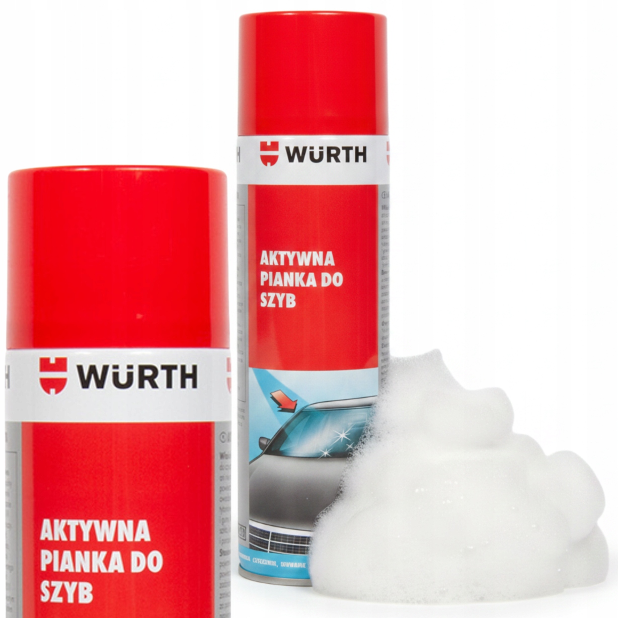 Aktywna pianka do szyb 500ml Wurth czyszczenia mycia czyszcząca active foam