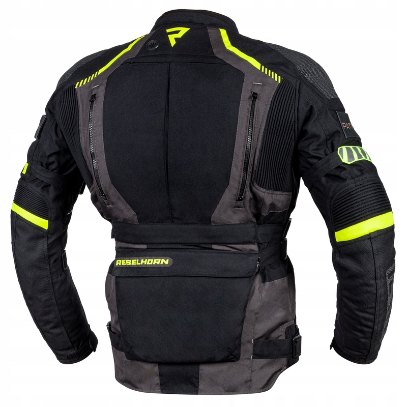 KURTKA TEKSTYLNA REBELHORN PATROL BLACK/FLO YELLOW 7XL Rozmiar 7XL