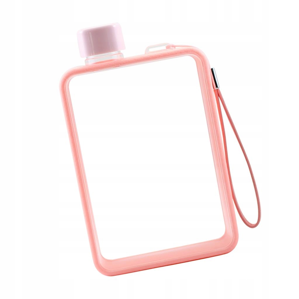 plastikowa butelka kolby - Różowy