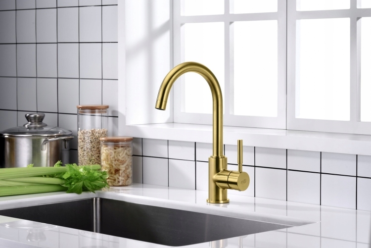 Kuchynská Batéria Colorado Starožitná Mosadz Vysoká