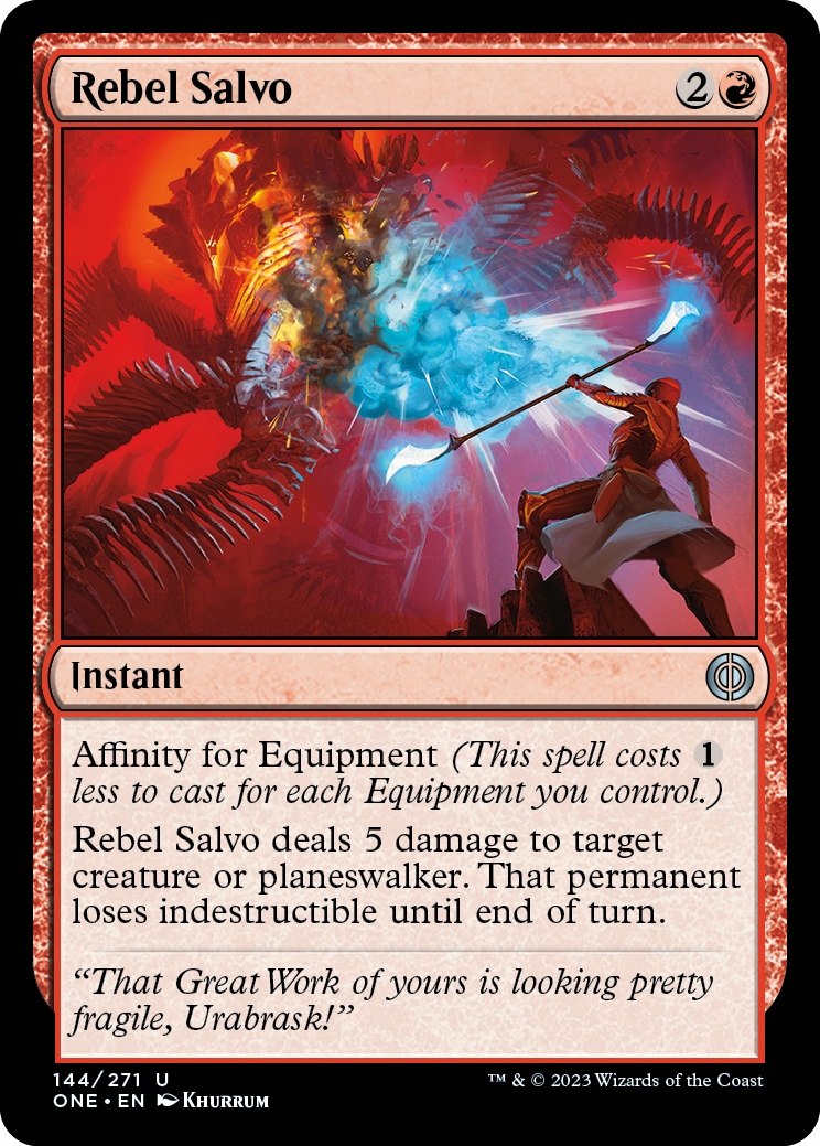 Mtg 2x Rebel Salvo Foil (u)