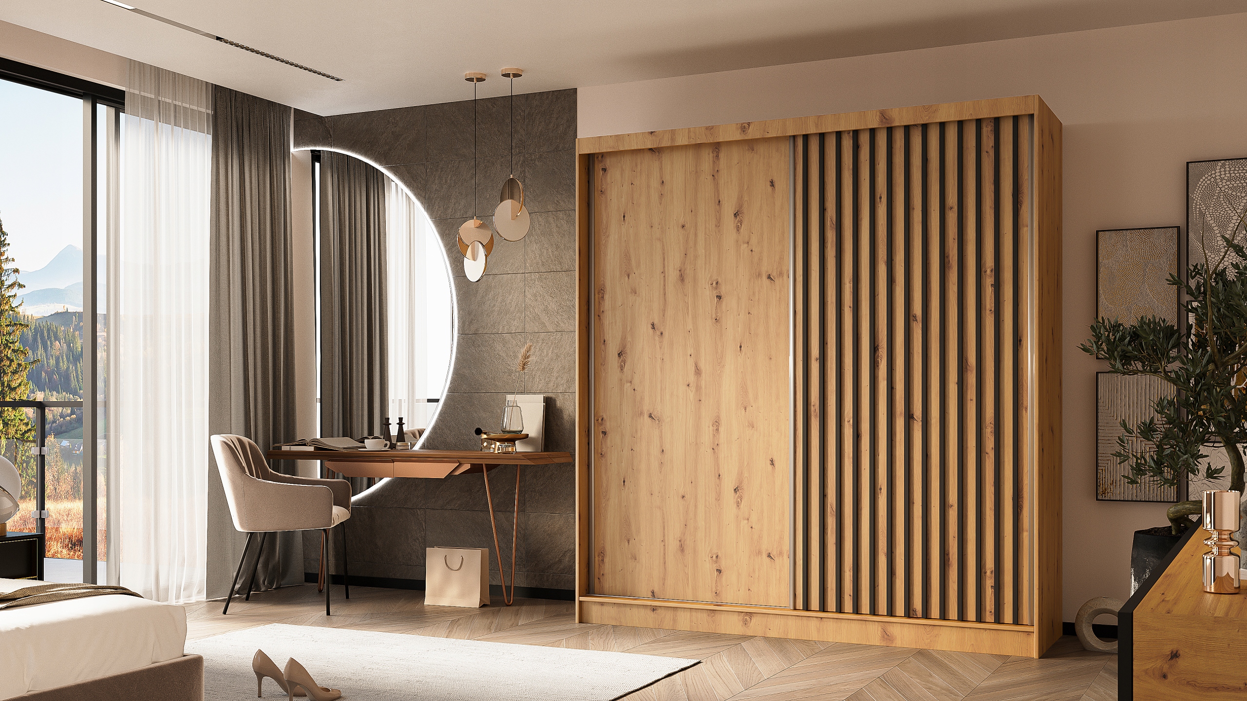 Szafa LAMEL 200 bez lustra Marka Agmat Meble