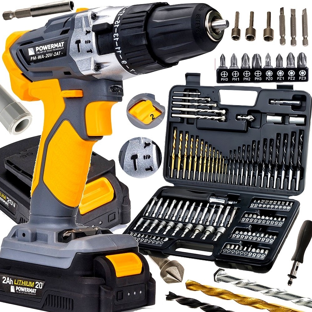 Ударная дрель + 109EL + 2X2AH набор