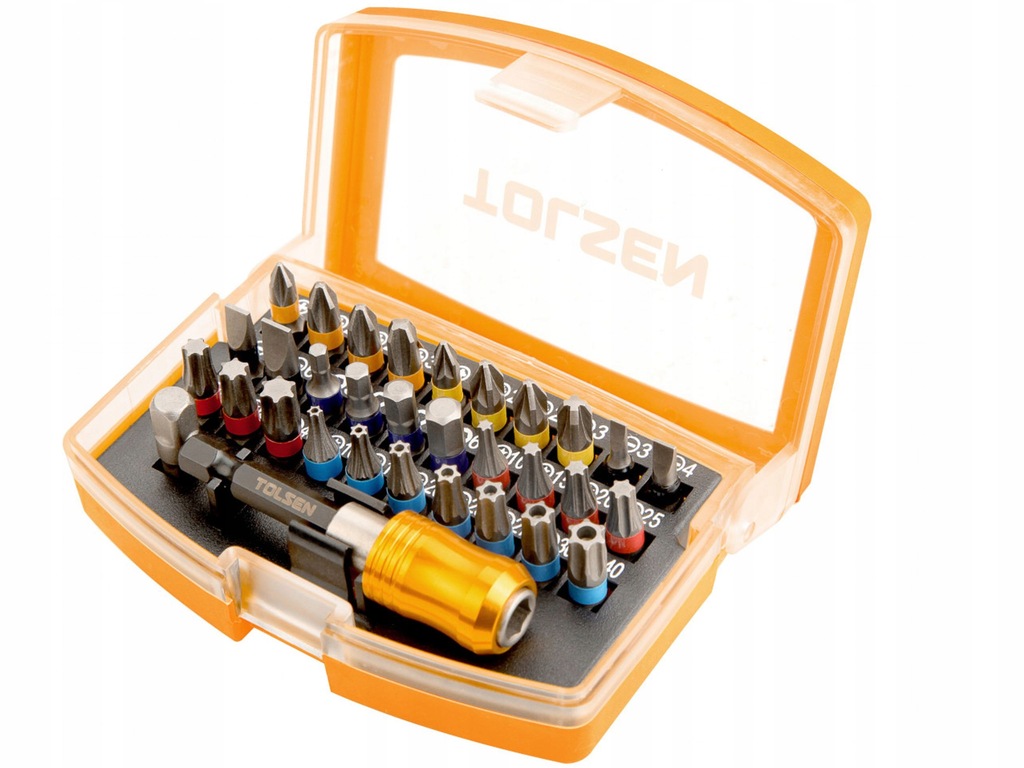 

Tolsen Zestaw bitów 32 elementy 25 mm 1/4 "
