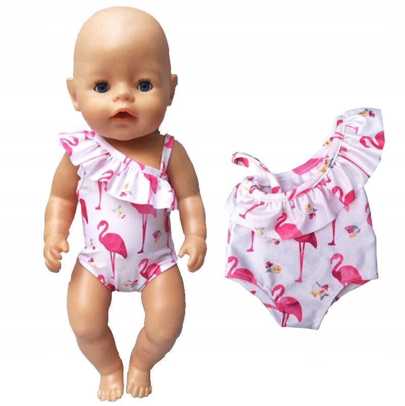 STRÓJ KĄPIELOWY DLA DUŻEJ LALKI BORN 40-43 CM