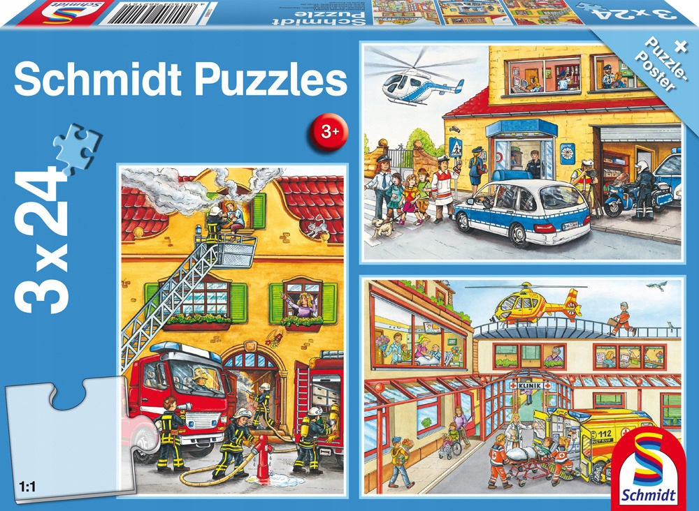 

Schmidt Puzzle 3 x 24 el Służby ratownicze