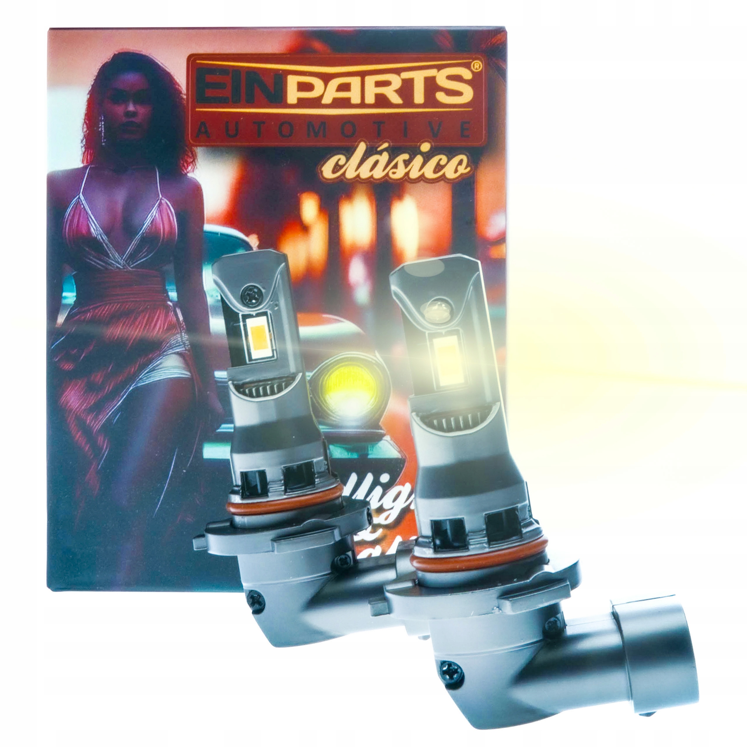 Led žárovky HB3 Náhradní halogen 1:1 4300K 12V Canbus Clasico Warm