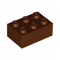 

Lego Klocek 2x3 1szt. Red Brown 3002 4216668 N