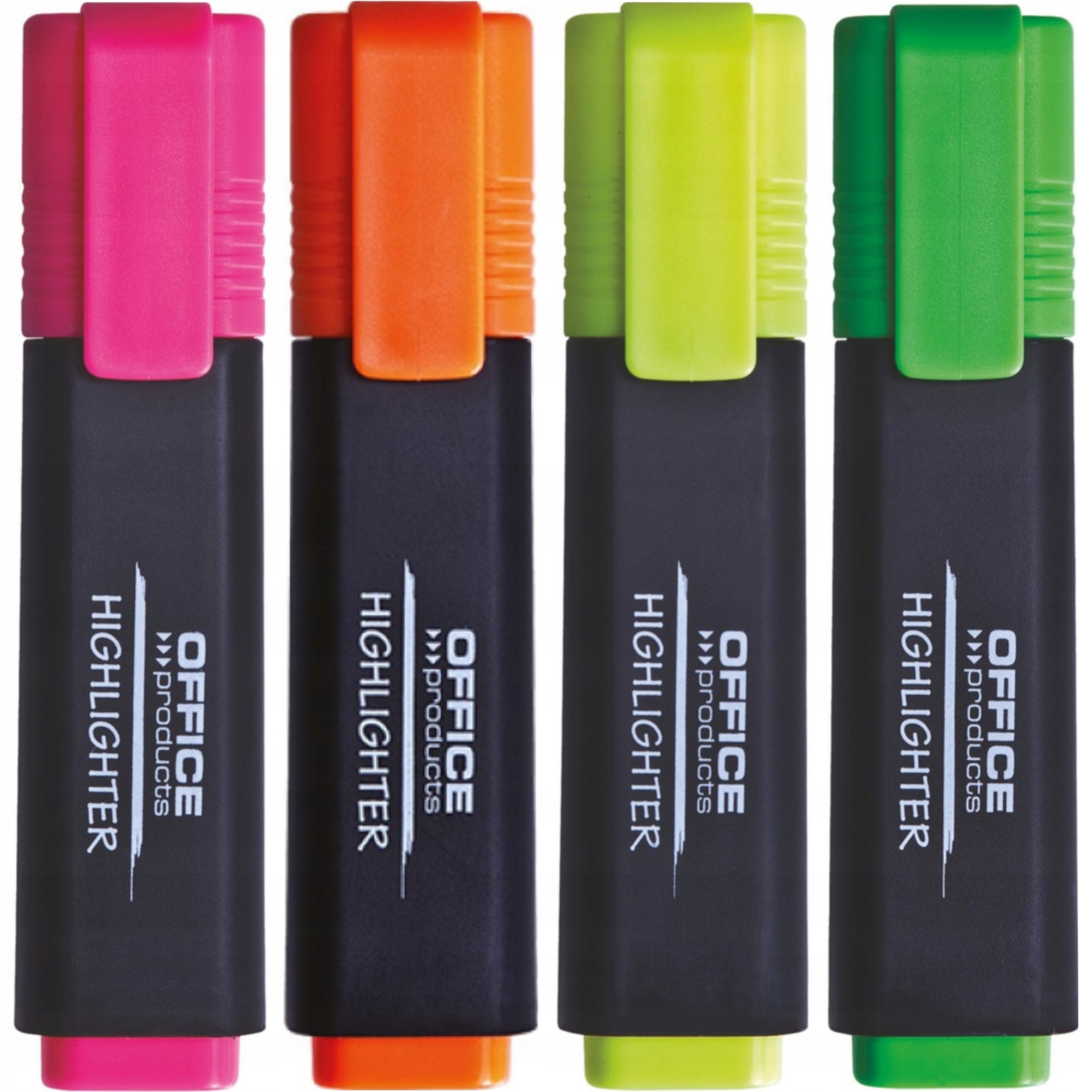 Zakreślacz fluorescencyjny OFFICE PRODUCTS 4 szt Marka Office Products