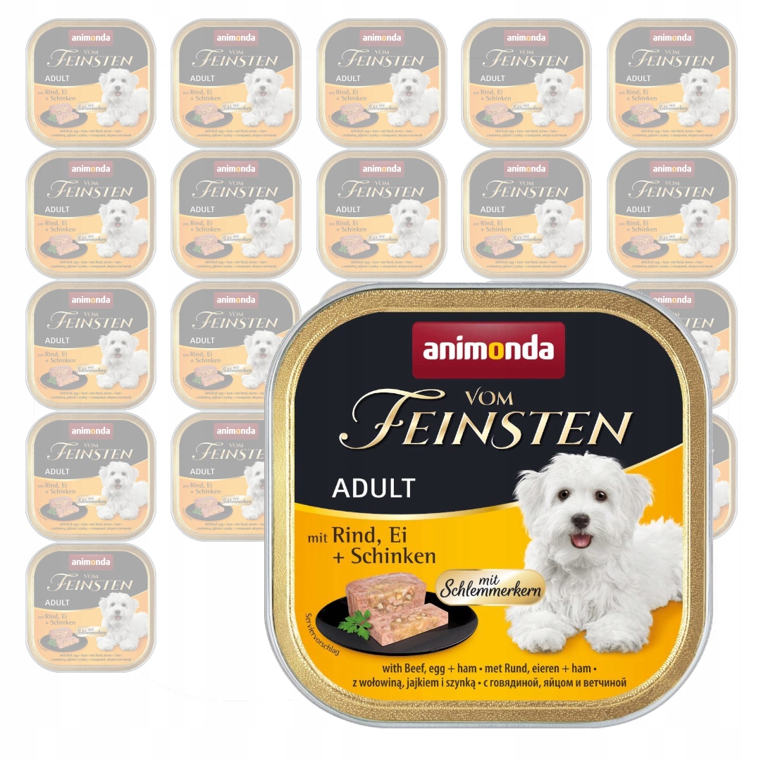 Levně Animonda Vom Feinsten Vlhké Krmivo pro psy 22x150 g s hovězím vejcem