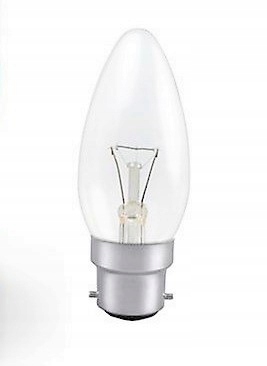 

Żarówka Angielska Świeczka B35 230V B22 25W Przezr