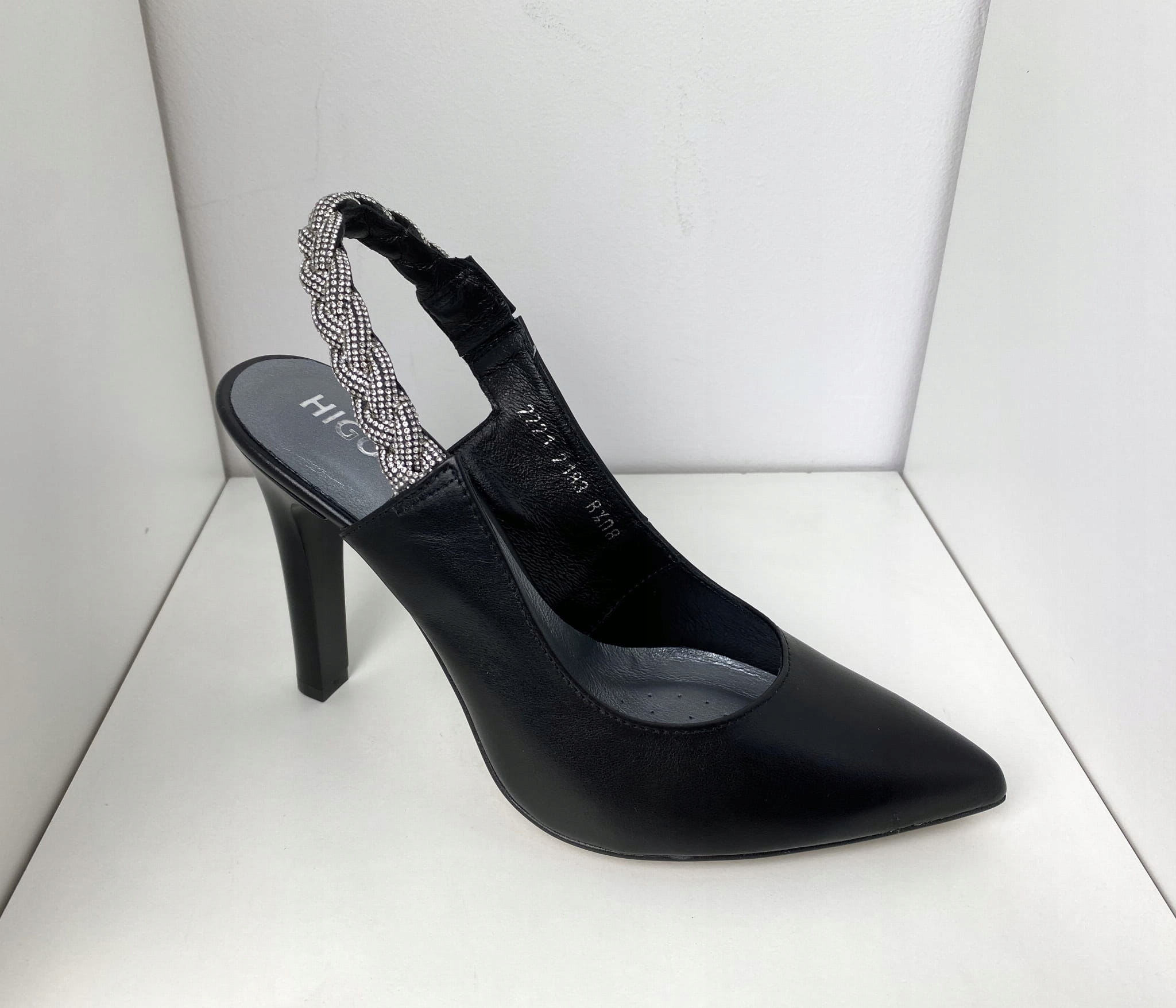 Dámské lodičky Higo kožené 2183 Černé 38