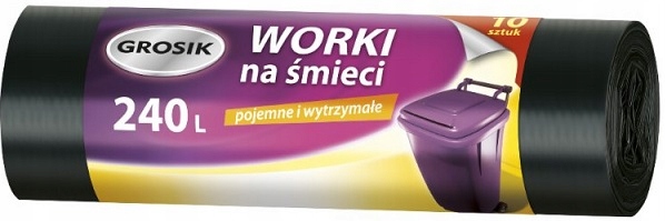 

Grosik Worki na śmieci LD 240L 10szt