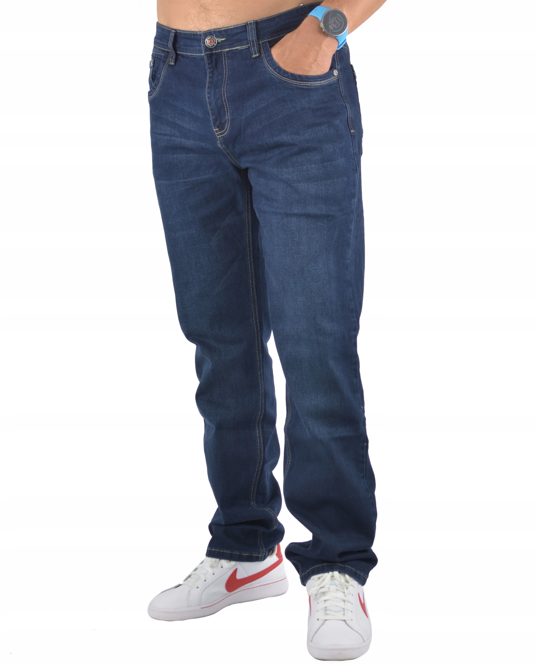 JEANS K&L SPODNIE MESKIE GRANATOWE W34 / L36 Marka inna