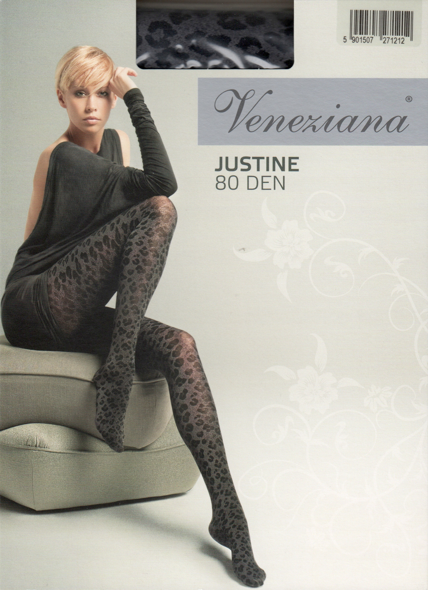 

rajstopy w cętki Veneziana Justine 80 den 3 M