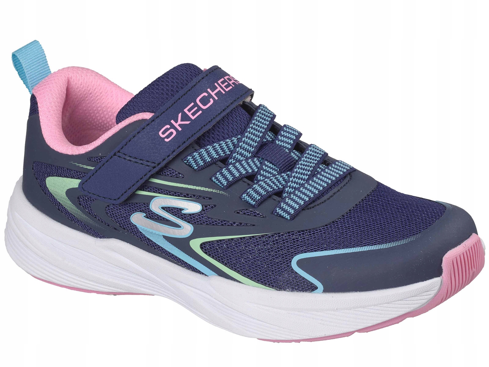 Skechers Microspec Treadhyper 303882L Nvmt Buty Dziecięce Na Rzep Gumki