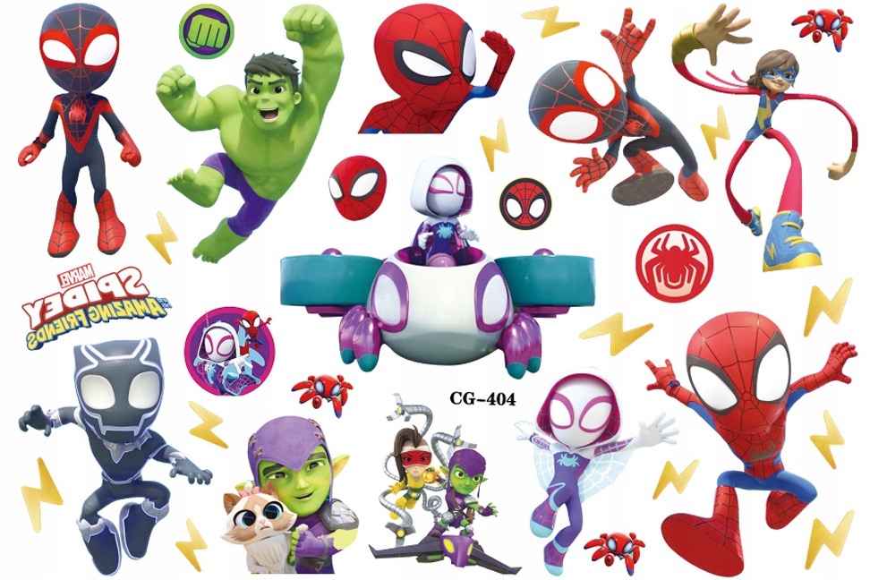 

Tatuaże zmywalne dla dzieci Spidey CG404
