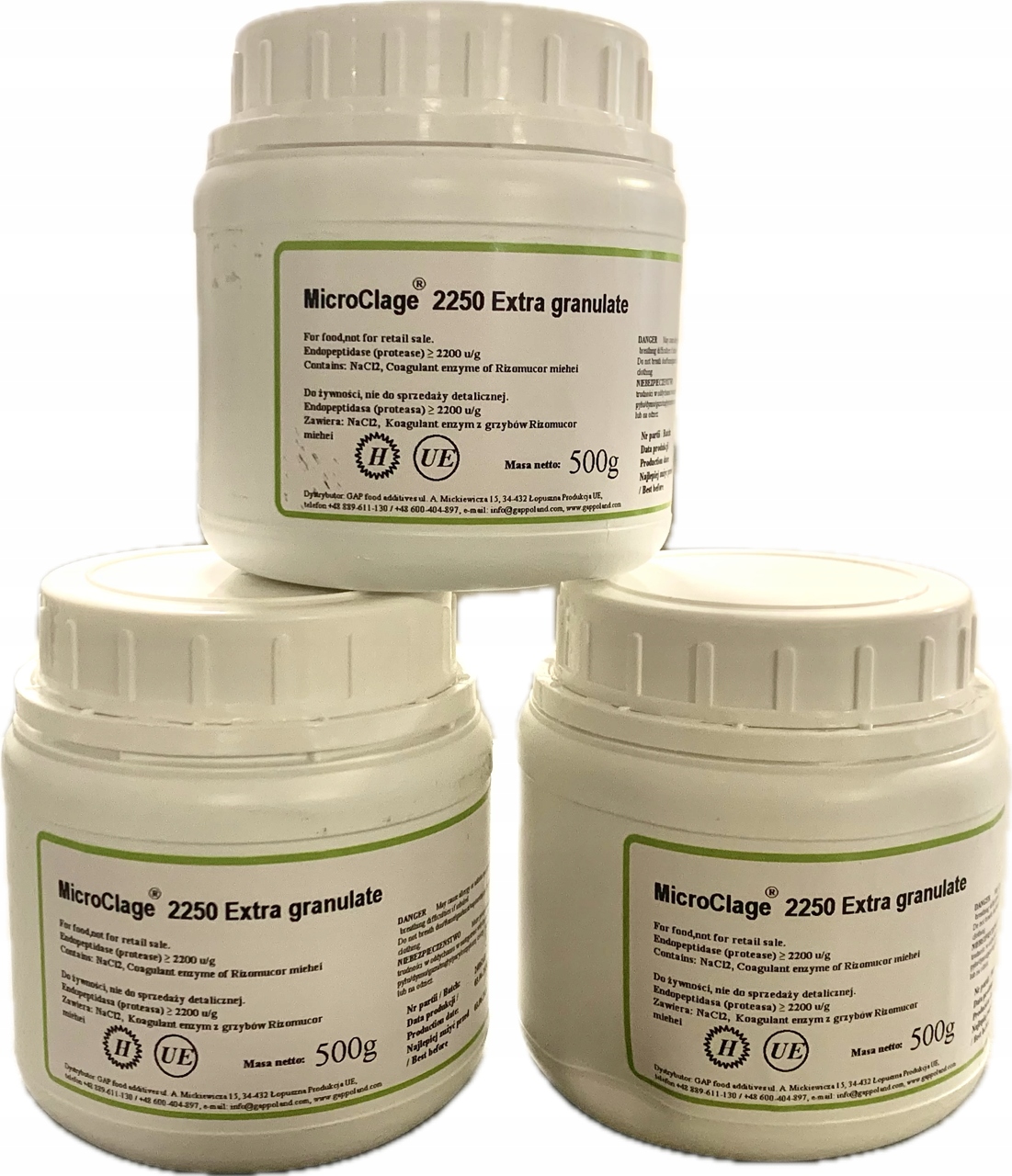 Podpuszczka Do Sera 0,5kg MicroClage 2250 Extra granulate