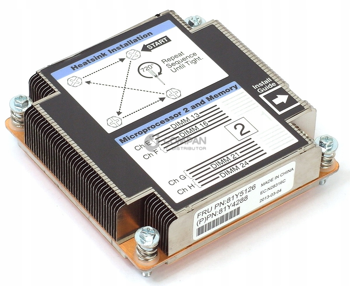 

Ibm Heatsink For Flex X240 Cpu 2 81Y5126