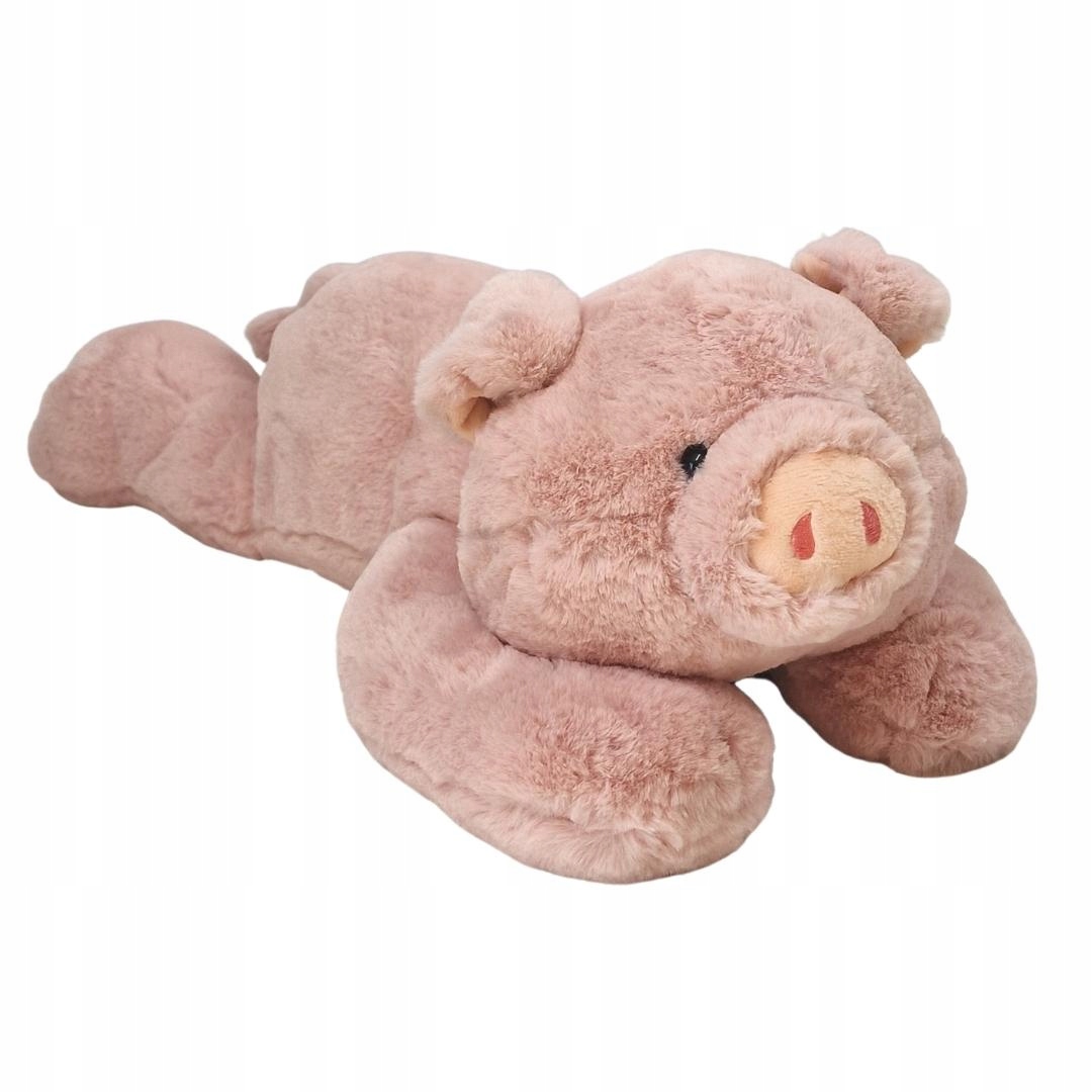 

Maskotka Pluszak Świnka Pluszowa Różowa Włochata S