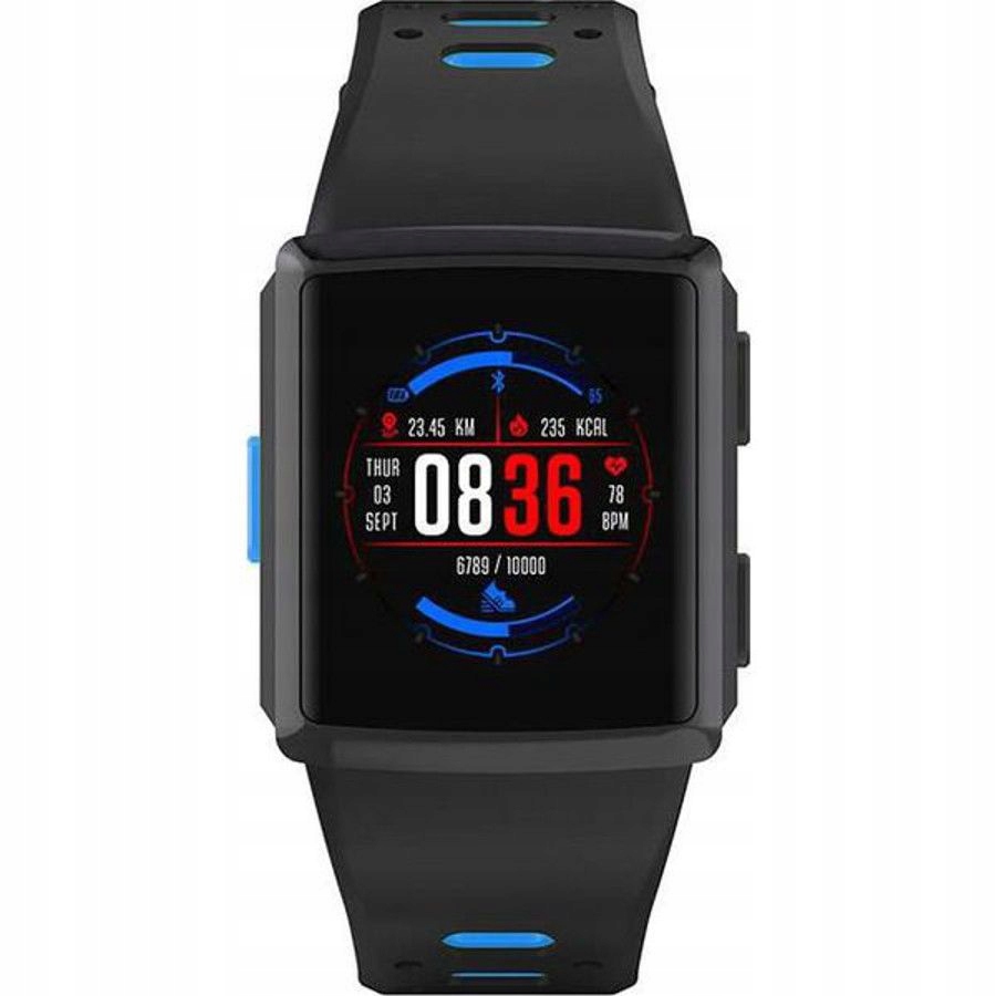 Športové inteligentné hodinky Pacific 03 čierno-modrá