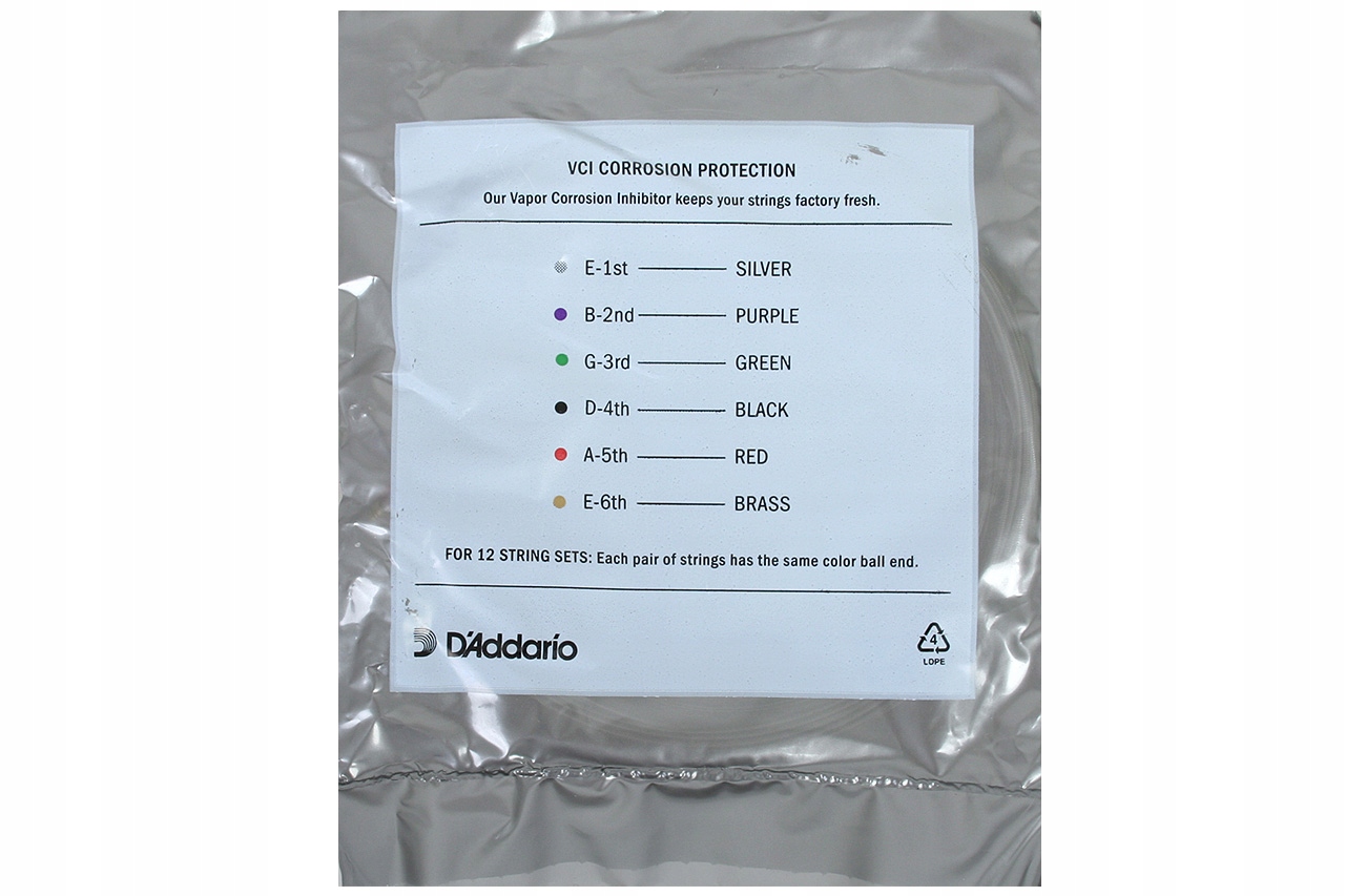 D'ADDARIO EXL110 OEM oryginalne struny 10-46 do gitary elektrycznej EAN (GTIN) 019954141271