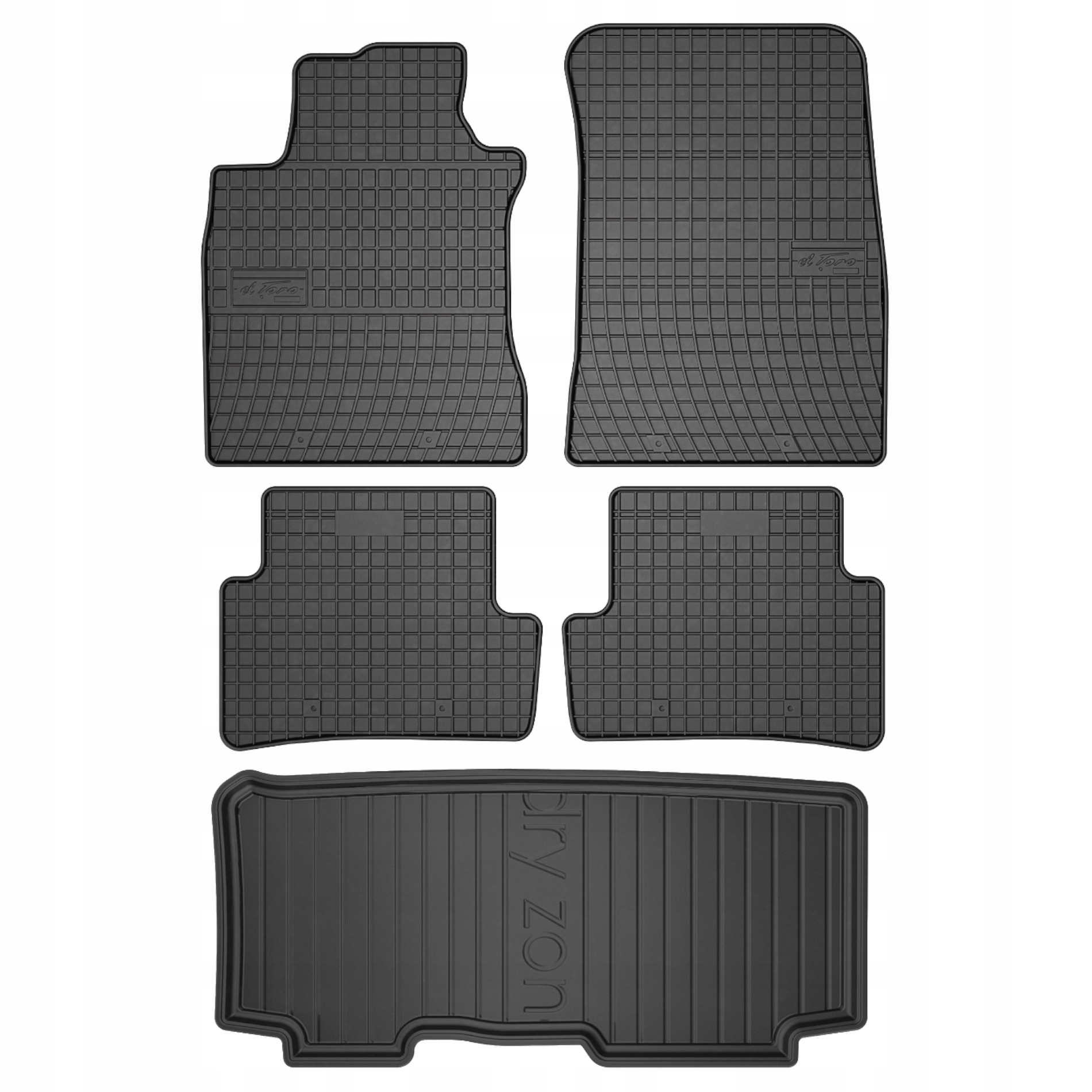 Gumové rohože rohožka do batožinového priestoru Renault Modus 04- bez nastaviteľného p