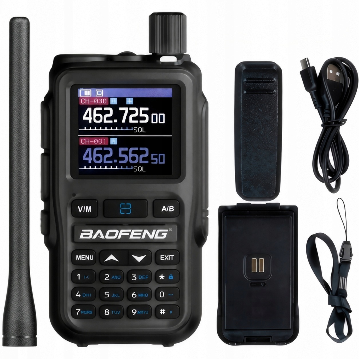 Vysílačka radiotelefon Baofeng UV-5R Eu Mini Vhf Uhf Letecké Pásmo