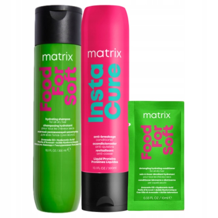Matrix Food For Soft šampon Instacure kondicionér sada na vlasy Dárek