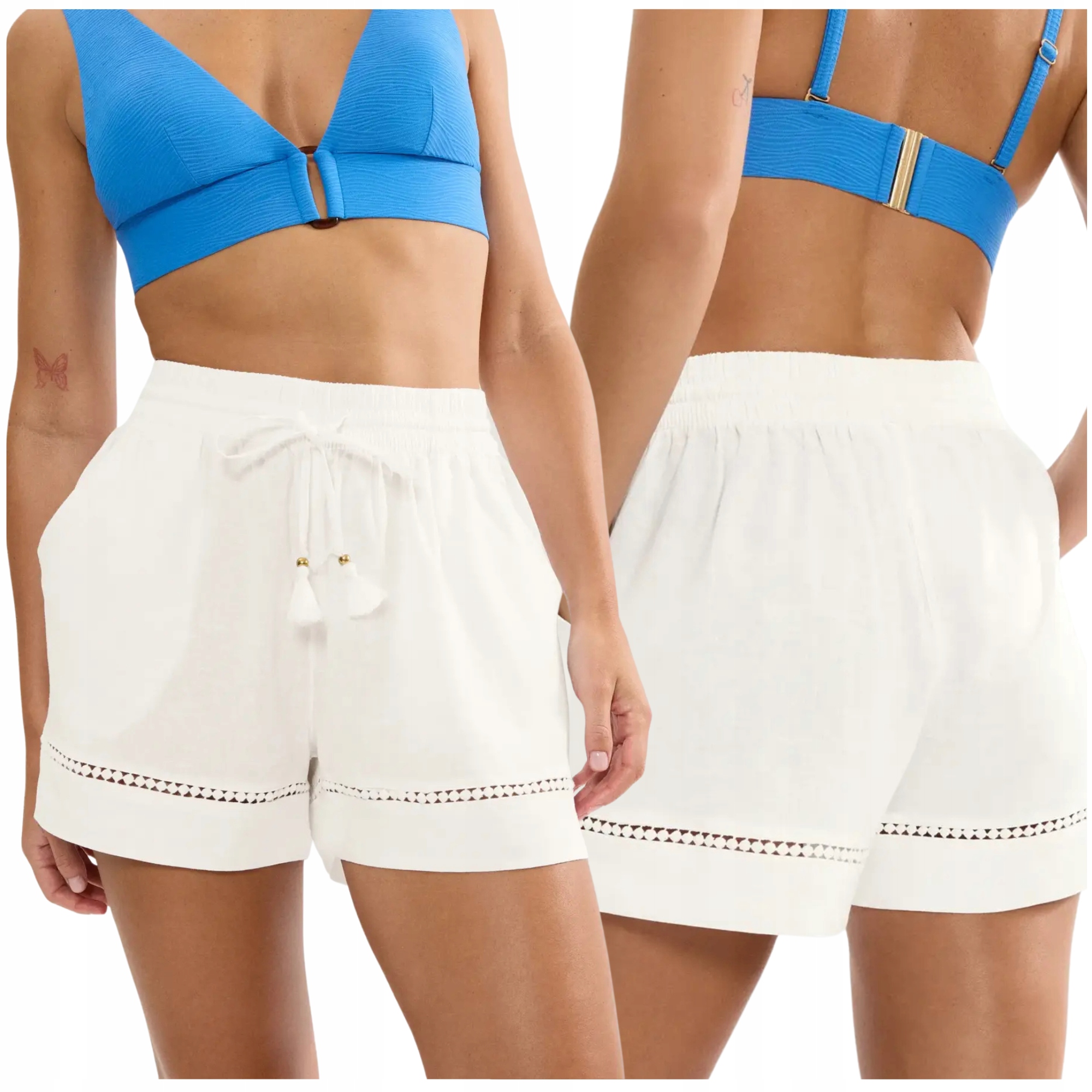 Šortky kraťasy pohodlné a volné Triumph Summer Wear Trousers bílé 44