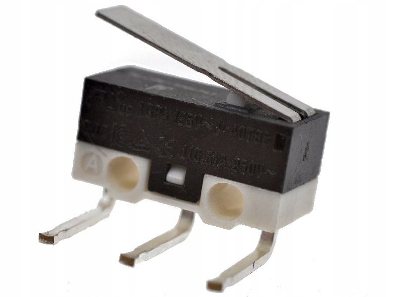 

Mikroprzełącznik 1A 250V 12,8x5,8x6,5mm