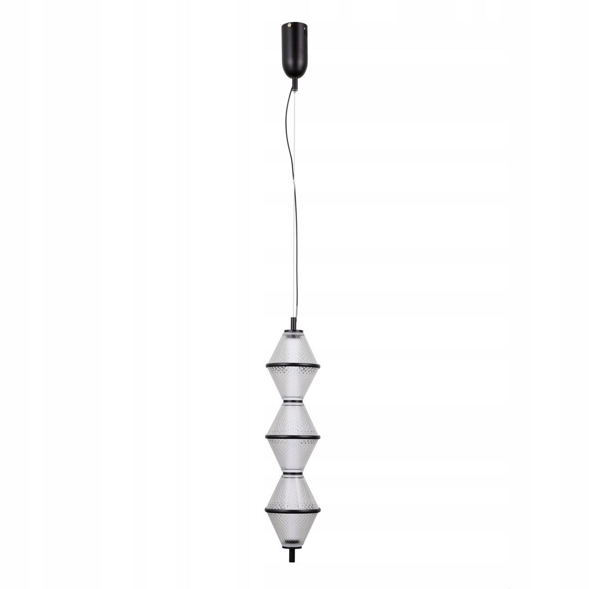 Fuente Moderní černá závěsná 3-bodová Led lampa 15W 3000K IP20