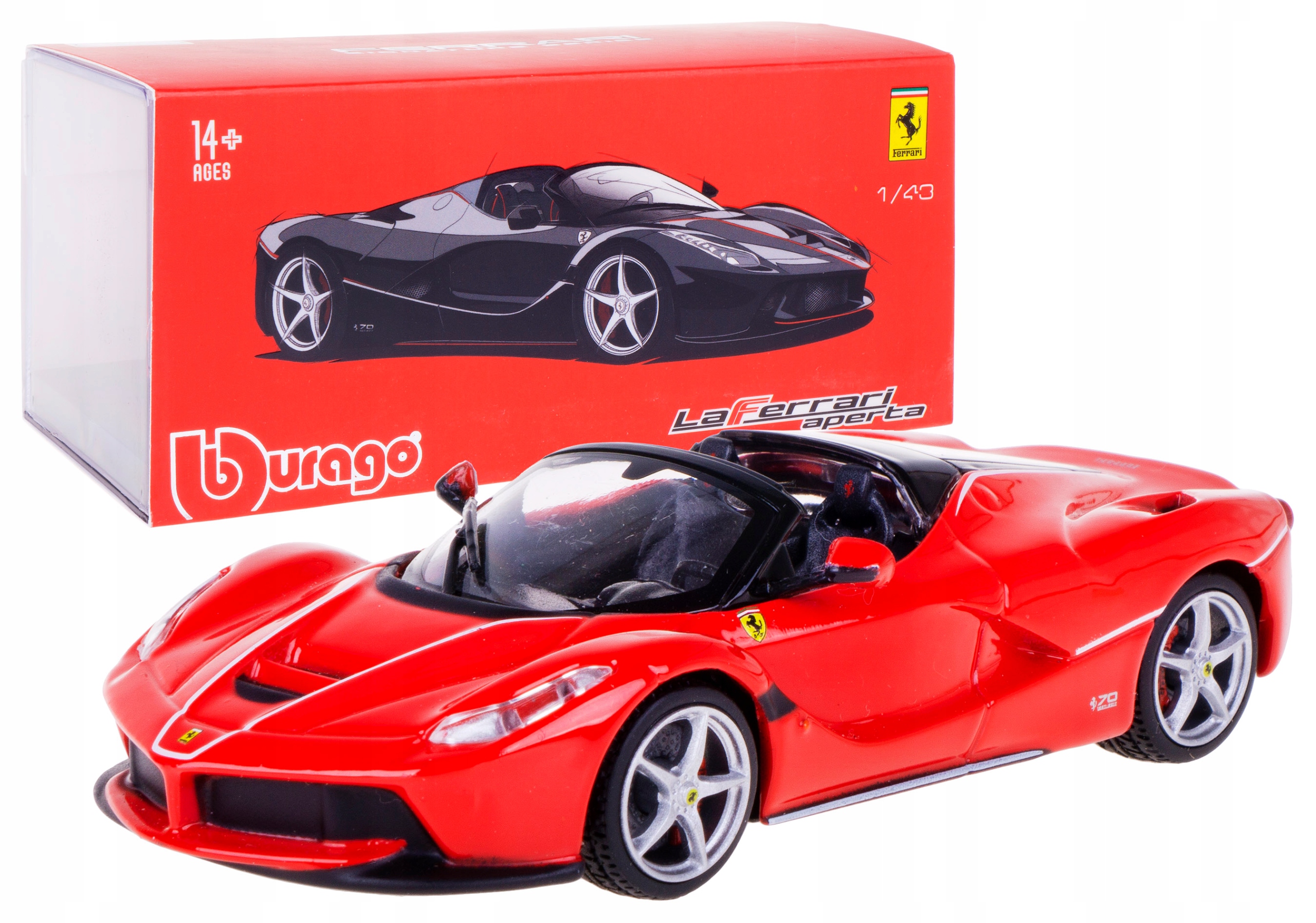 Ferrari Laferrari Aperta Bburago 1:43 Box Červený