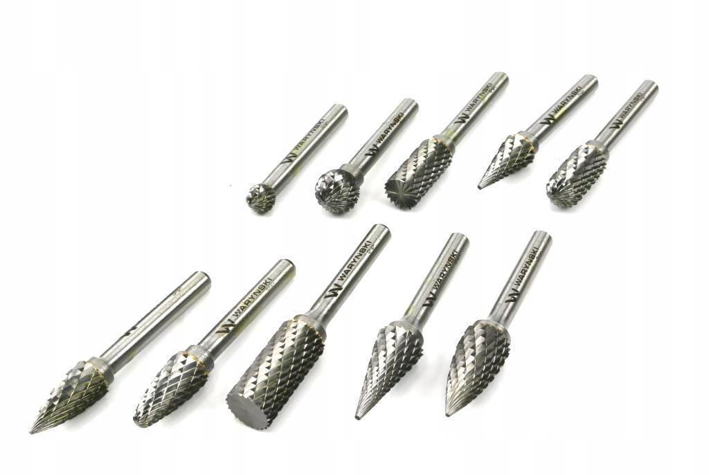 Sada fréz z karbidu wolframu na ocel 10 ks Waryński WMA151