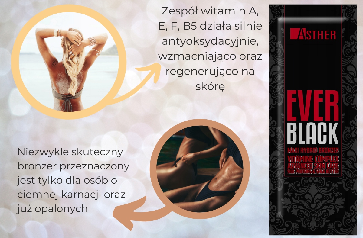 ASTHER EVERBLACK DLA OSÓB OPALONYCH DO OPALANIA Opakowanie saszetka