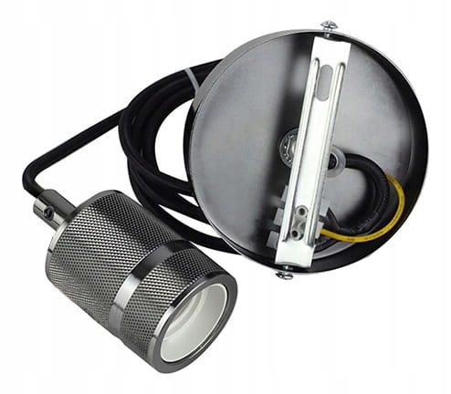 

Lampa wisząca zawieś tarka grafit do żarówki E27