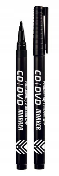 Papírnice Doplňky Školní Fixy Popisovače na CD/DVD Černé s inkoustem 12 ks