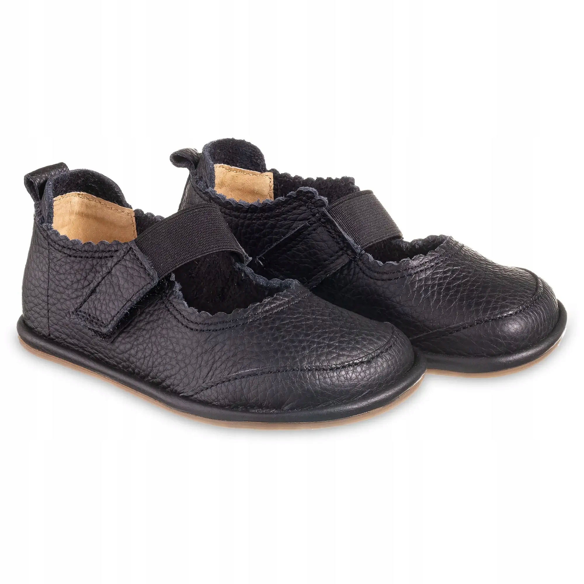 Barefoot kapcie minimalistyczne dla dziewczynki Gloria Black 21 Eu baleriny
