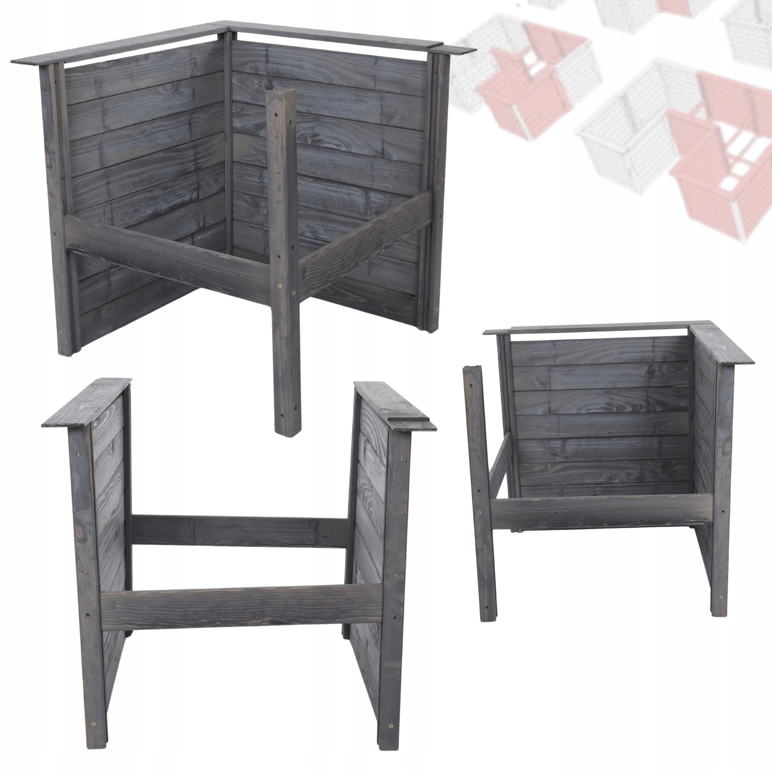 Škatuľa na zeleninu zeleninový záhon kvetináč Inspekt modul dodatočná impregnácia